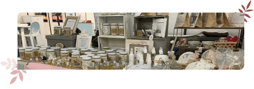ougies, sprays, décorations Jardin Zen de Loly exposés
