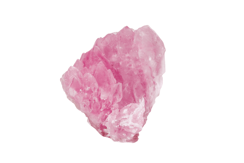 une seule pierre de quartz rose