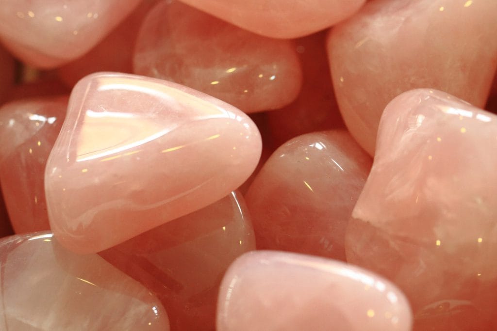 zoom sur le quartz rose