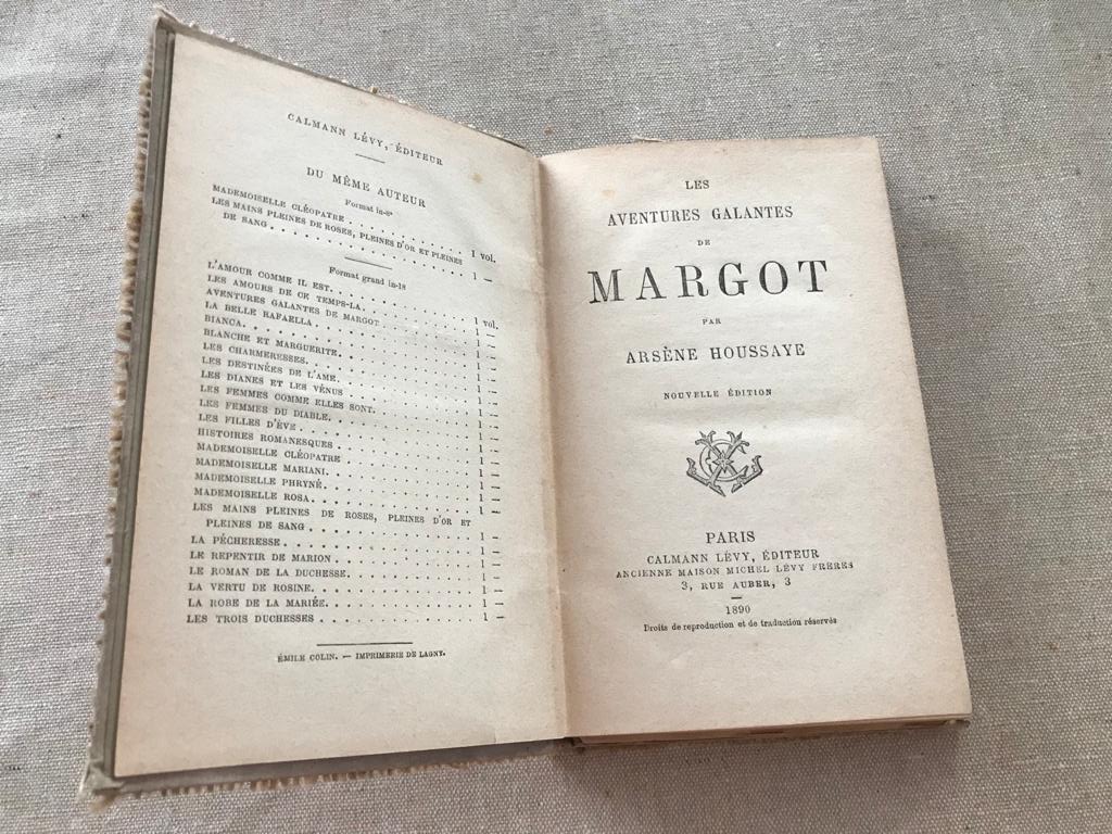 Livre ouvert - Les aventures Galantes de Margot