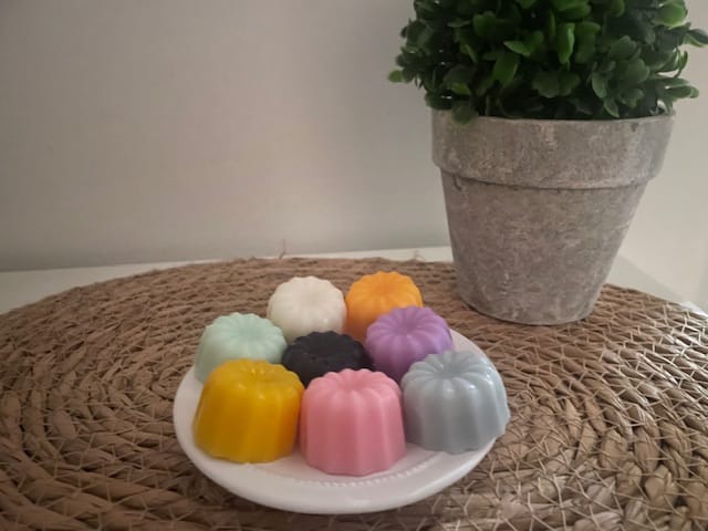 Sachet de 5 fondants parfumés artisanaux (forme cannelé)