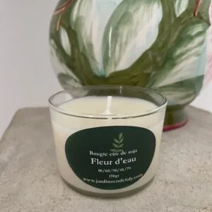 Bougie naturelle relaxante fait main 150gr.